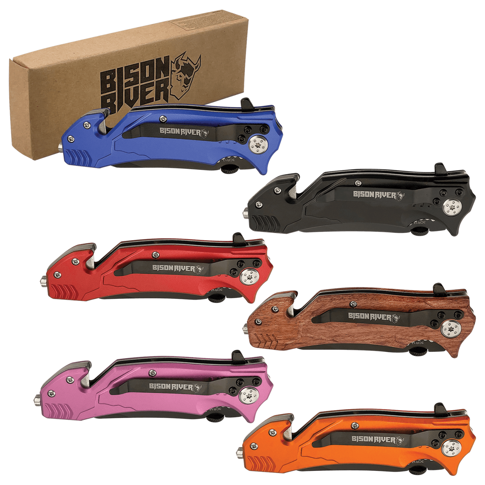 Bison River 4 1/2"  Rescue Knife. Add $2-$10 for customization. thumbnail 4