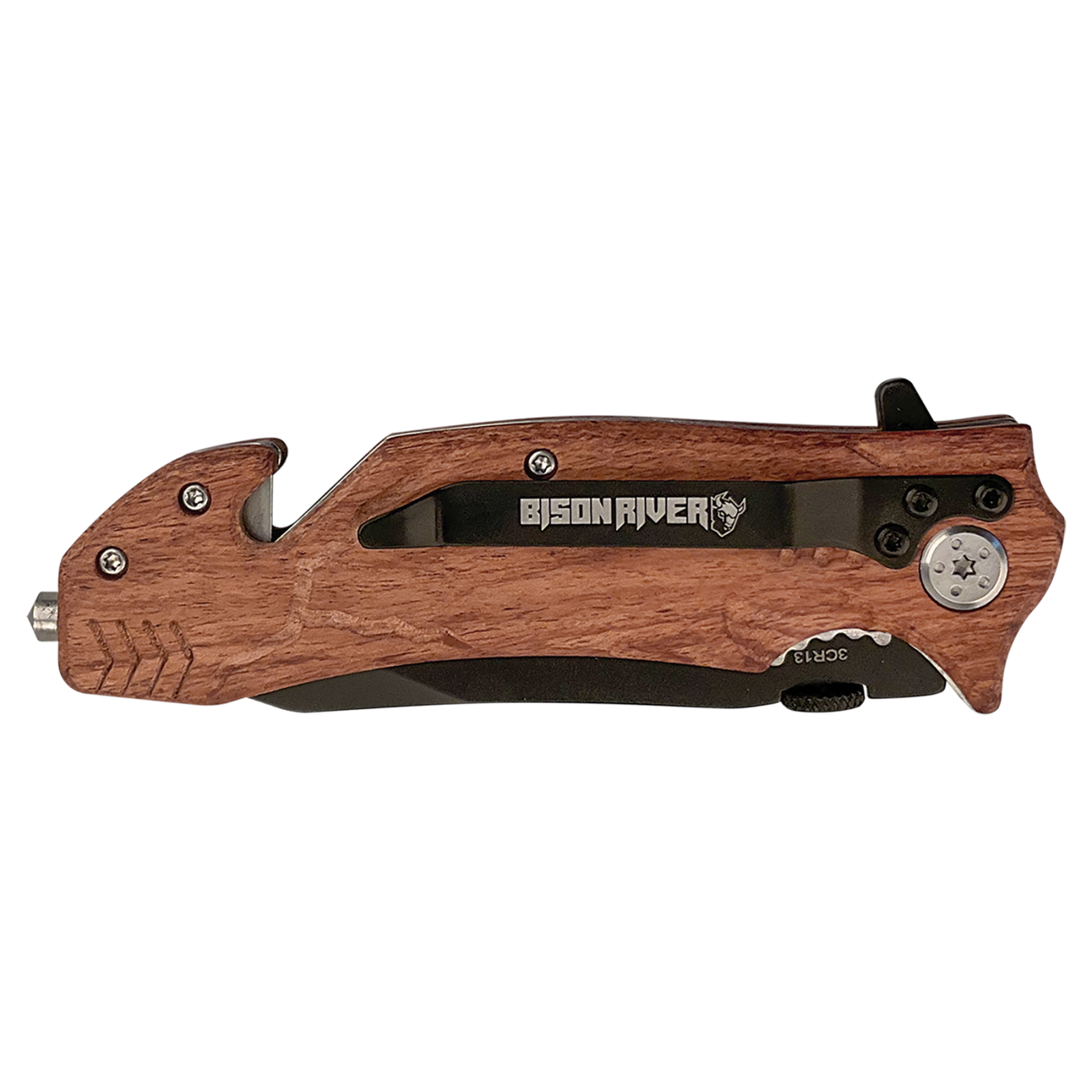 Bison River 4 1/2"  Rescue Knife. Add $2-$10 for customization. thumbnail 2