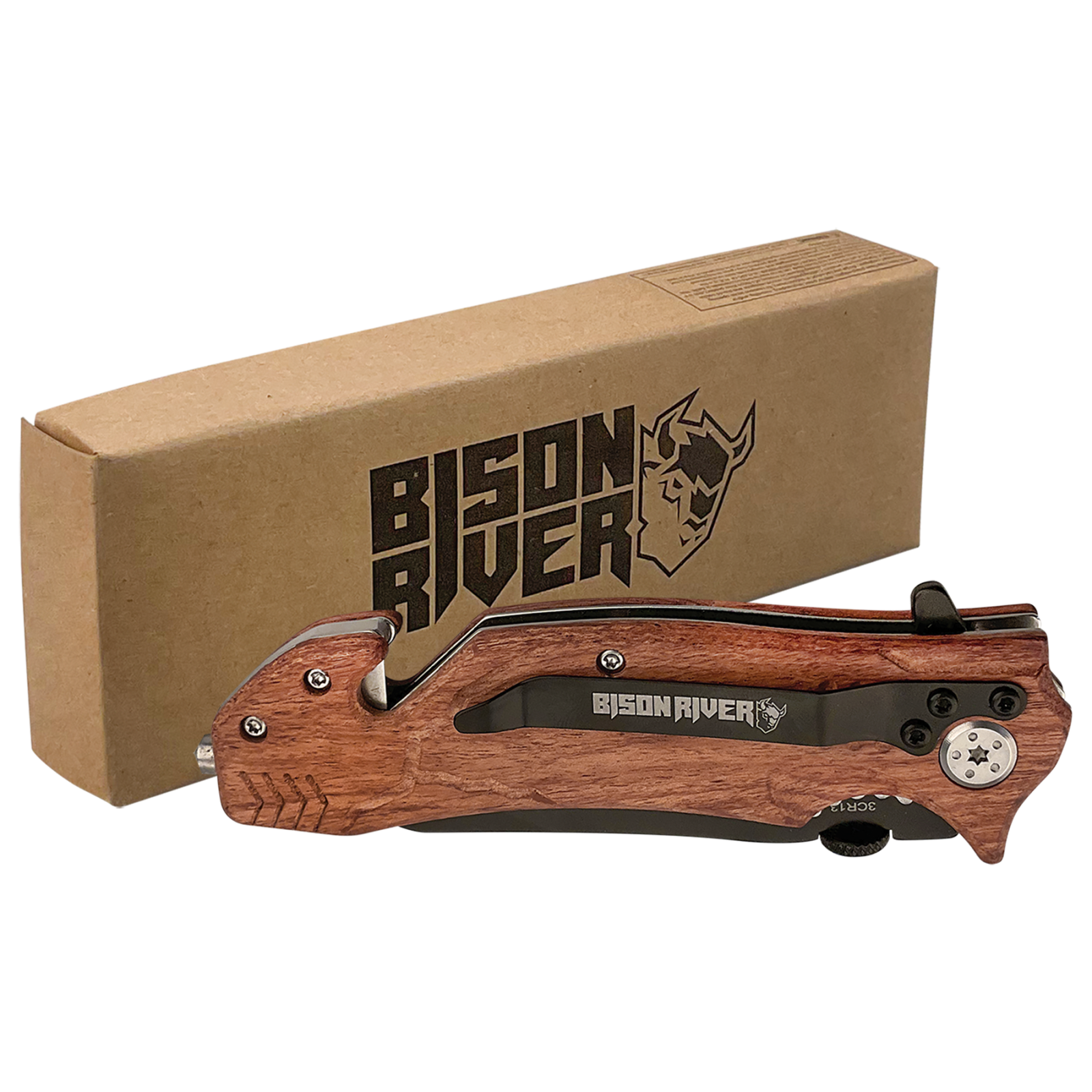 Bison River 4 1/2"  Rescue Knife. Add $2-$10 for customization. thumbnail 3