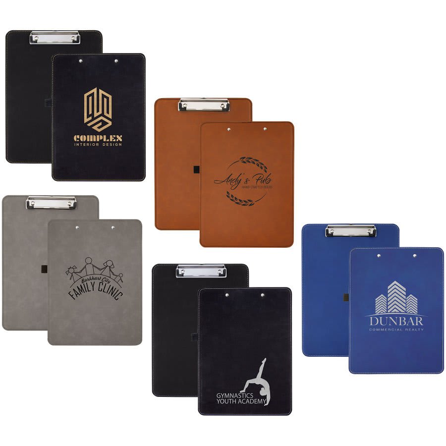 Laserable Leatherette Clipboard 9" x 12 1/2" thumbnail 2