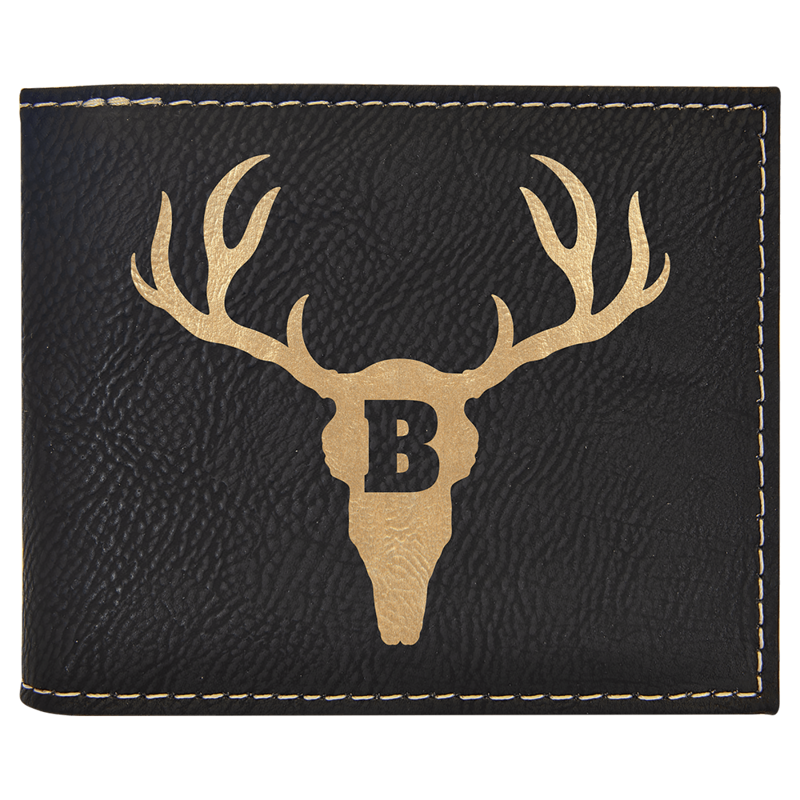 Bifold leatherette wallet with flip ID thumbnail 2