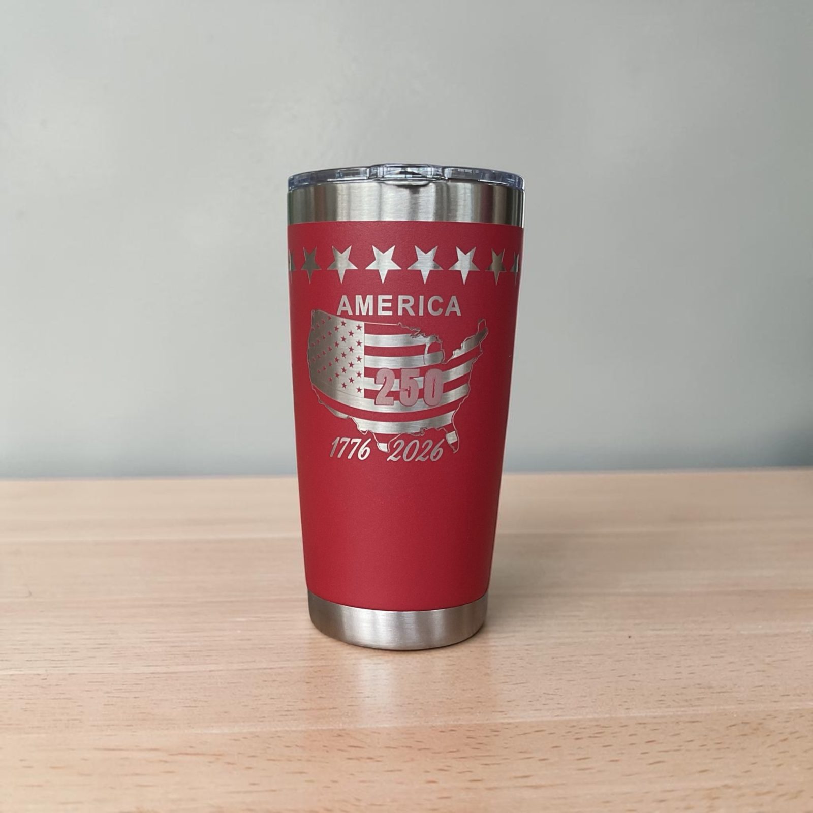 red tumbler