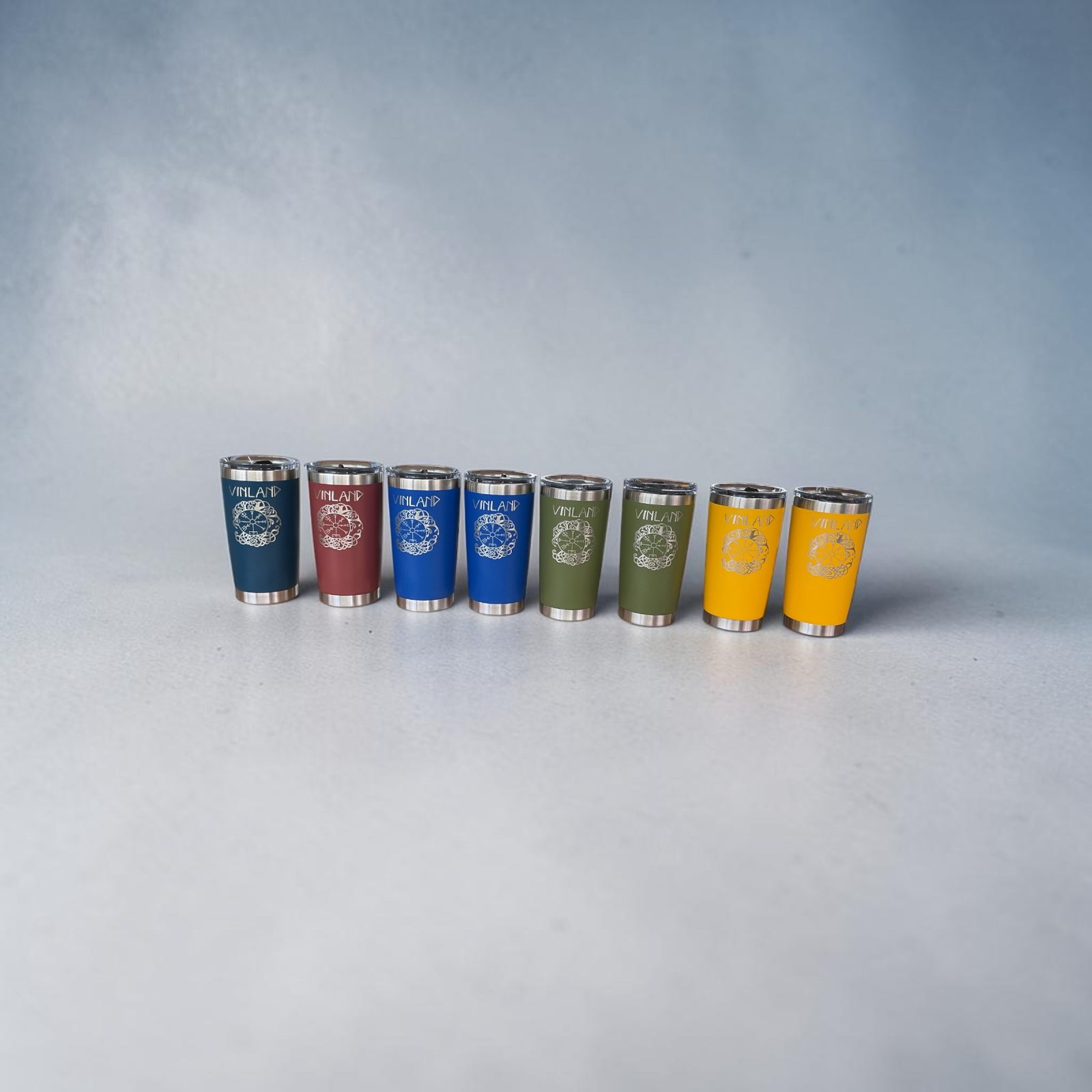 20 Ounce tumblers especially designed for a local Citrus Count business name "Vinland"