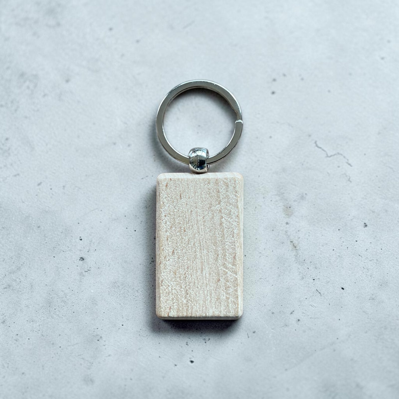 wood key fob