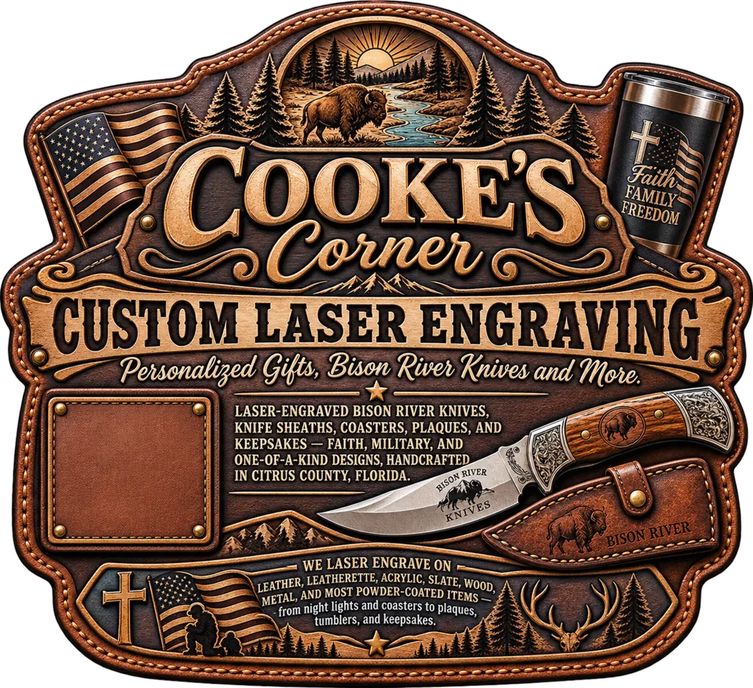 Cooke&rsquo;s Corner &mdash; Custom Laser Engraving